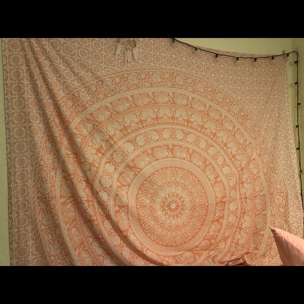 Blush mandala tapestry